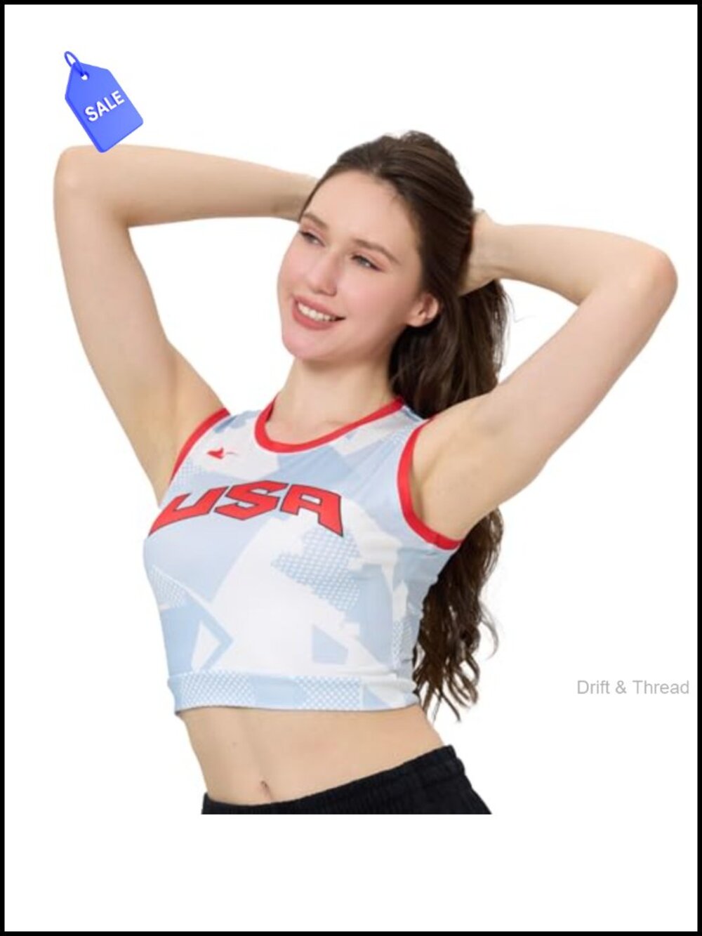 Soccer Jersey Crop Top Polyester Fitted Short Sleeve Y2K Baby Tee Women